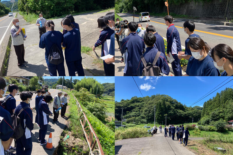 川俣小島地区防災マップフィールドワーク